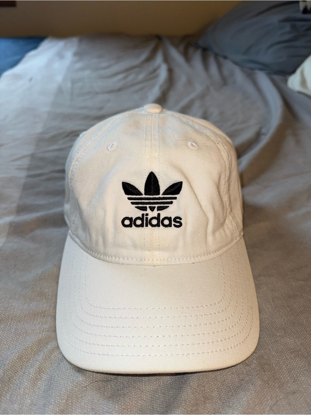 adidas White Trefoil Baseball Cap